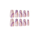 Uñas postizas francesas, uñas onduladas simples, suministro directo ｜ 365nails