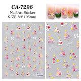 Original Christmas Tree Nail Art Sticker 5D Embossed Three-dimensional Happy Christmas Elements DIY Nail Sticker AA