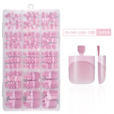 365nails: "Classic French Pedicure" – Short Square Press-On Toenails