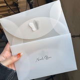 Frosted Translucent Envelope – Sulphate Paper Packaging Bag for Press‑On Nails and Gifts