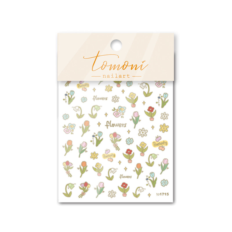 Pastel Tulip Wishes – Watercolor Spring Nail Art Set