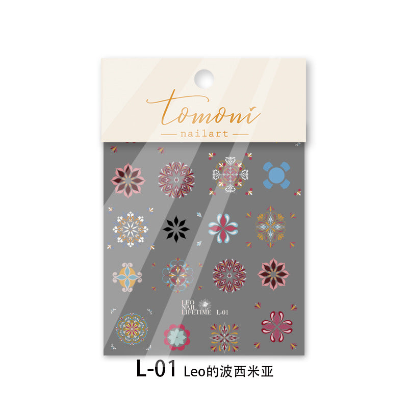 365nails: "bohemian mandala embossed set" – Nail Art Stickers
