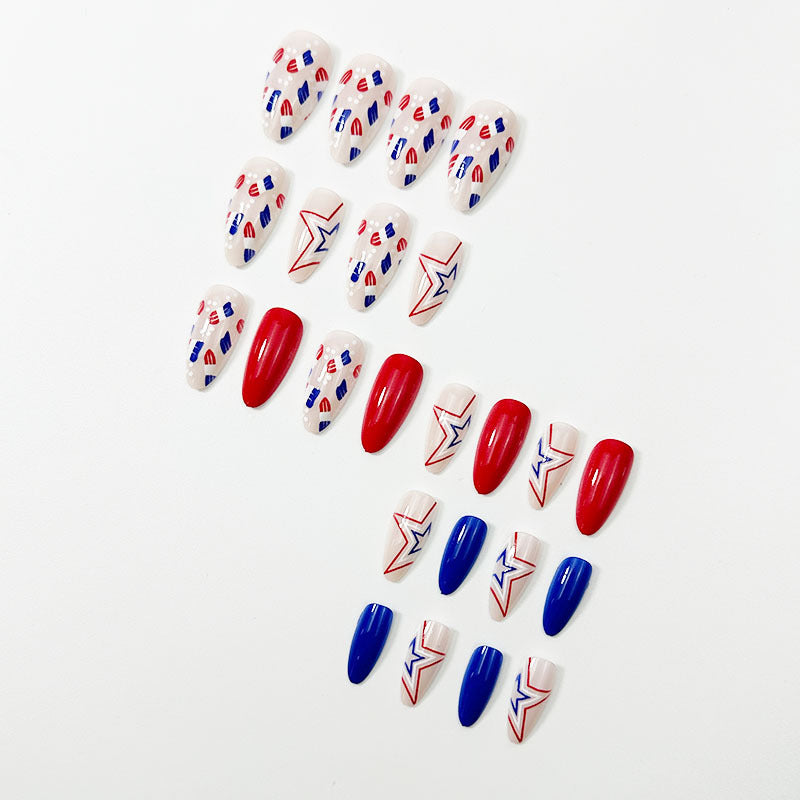 365nails: "Patriotic Stars"