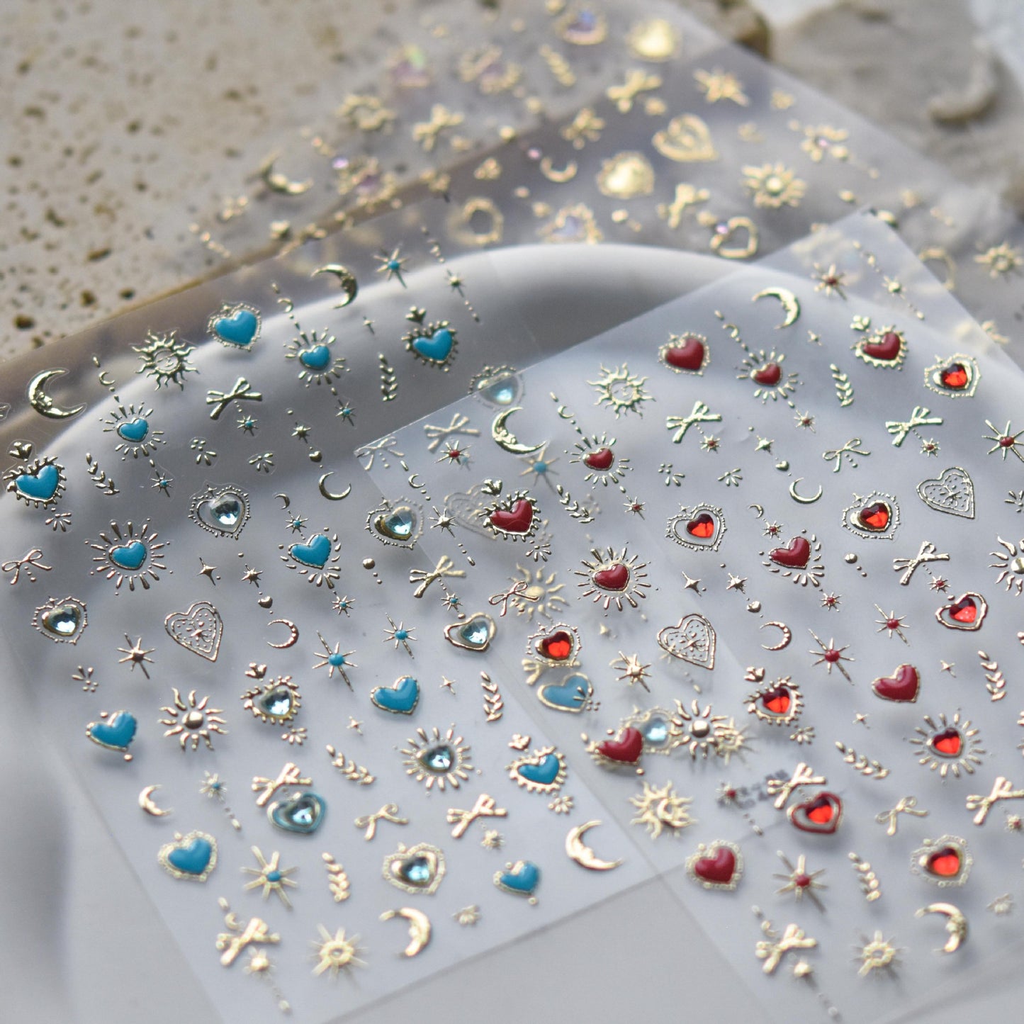 Metallic Celestial Nail Stickers