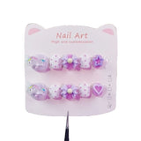 Cute Cartoon Kids Press On Nails Mixed Character Collection