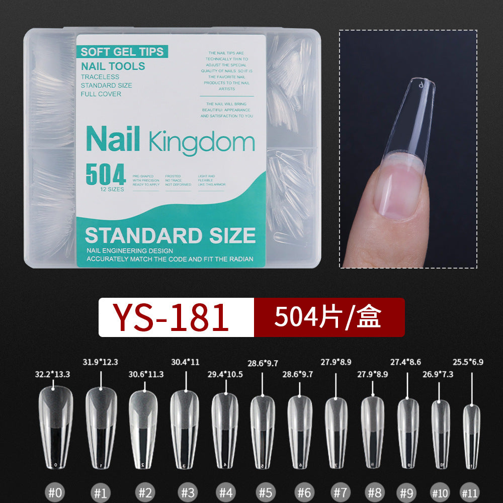 365nails 240PCS 跨境熱銷款｜免銼無縫軟凝膠甲片（半霧/全霧可選）