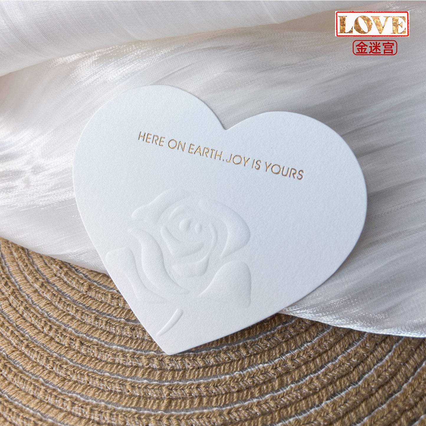 Embossed Gold Cotton Display Cards for Press On Nails (MOQ=50)