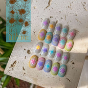 365nails: "Bohemian Colorful Flower" – nail art stickers
