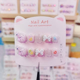 Cute Cartoon Kids Press On Nails Mixed Character Collection