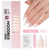 Nail tips French press on nails, simple long ladder manicure removable fake nails 120 pieces, prefabricated nail wholesale