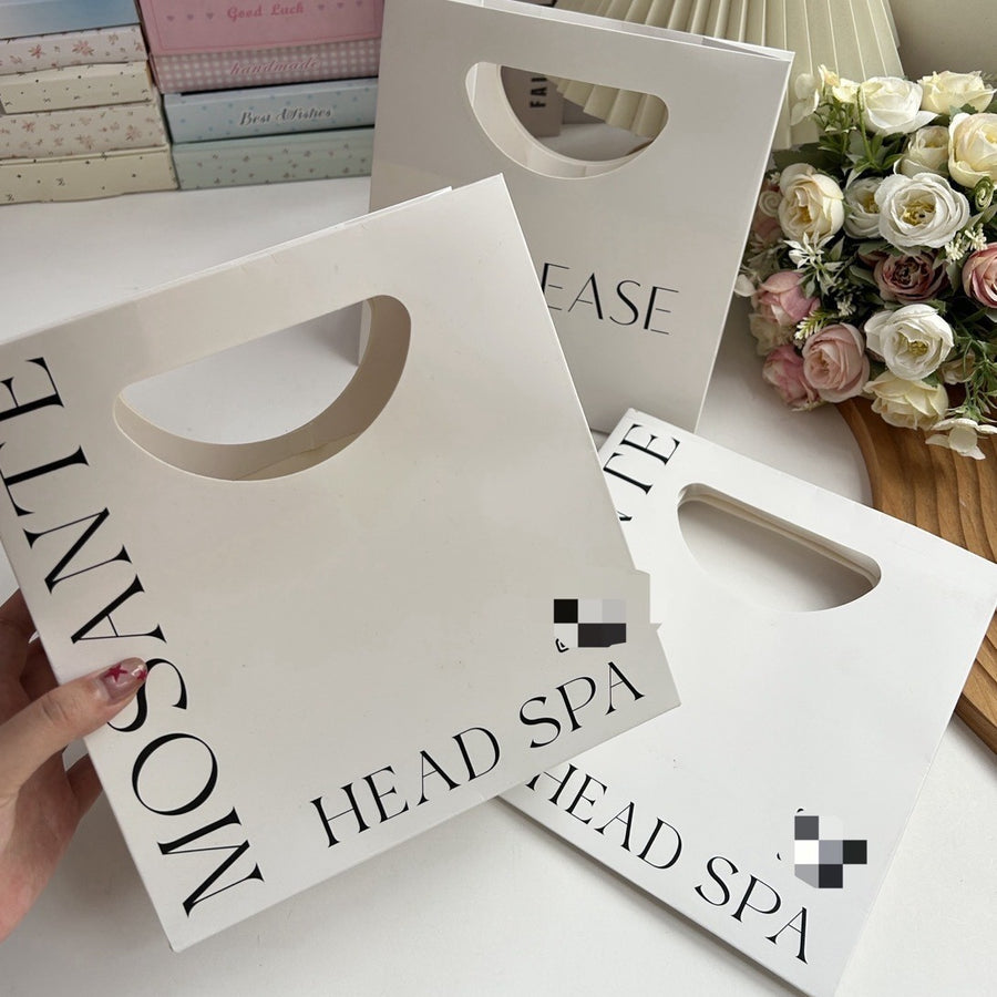 Sac shopping en papier haut de gamme — sac boutique élégant pour cadeaux et emballage
