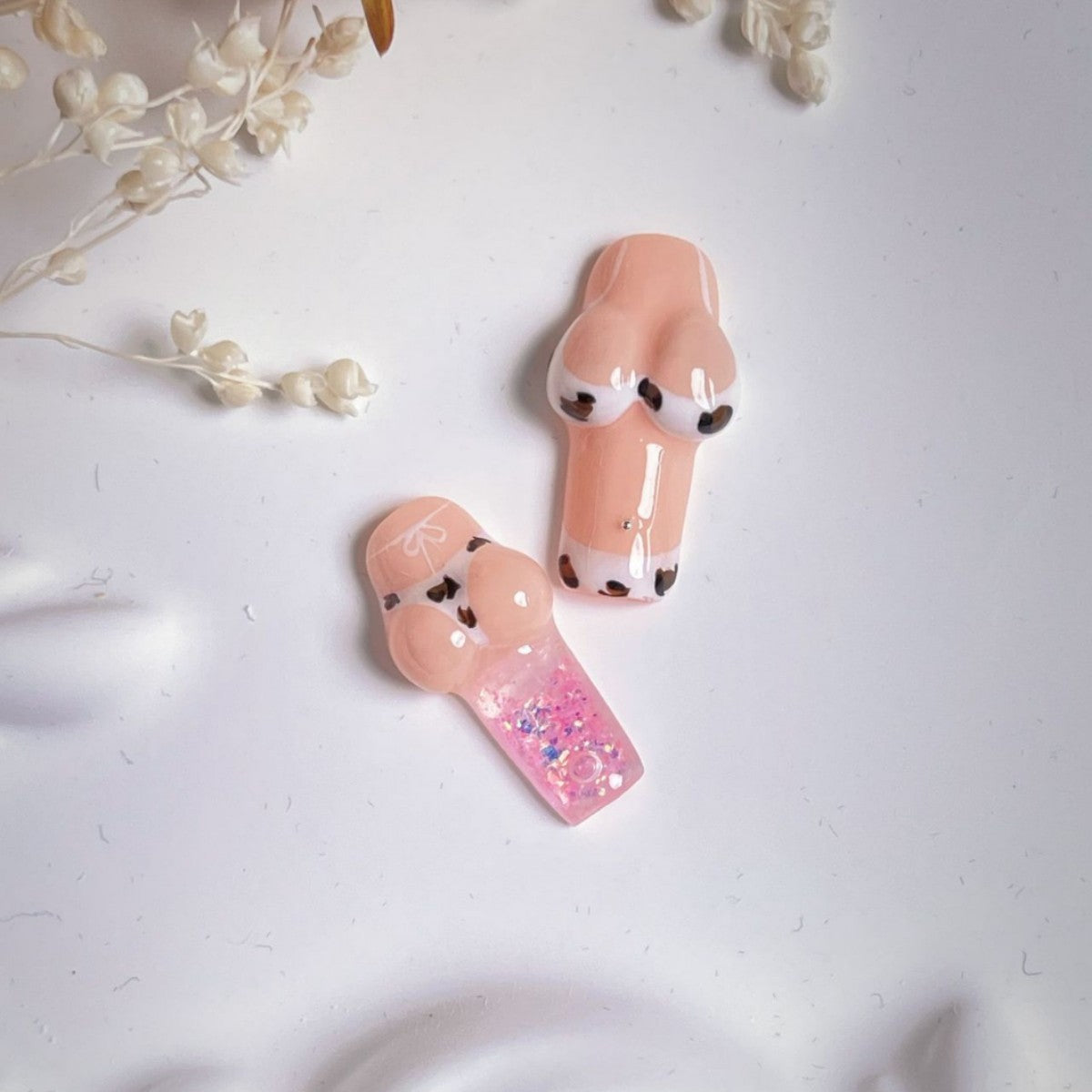 The Art Edit · Milky Peach Cow Dots