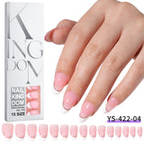 Nail Tips Exclusive for Amazon hot-selling French press on nails art patch oil injection removable fake nail piece 120 pieces