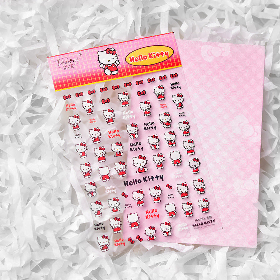365nails: "Hello Kitty nœud rouge classique" – Stickers pour ongles