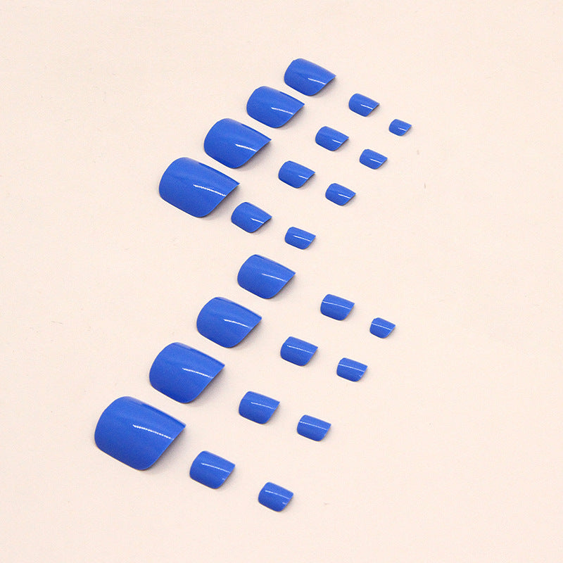 夏日清涼海藍 純色穿戴甲 ins風 甲片 批發｜365nails