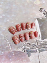 Christmas Collection Handmade press-on nails New Year