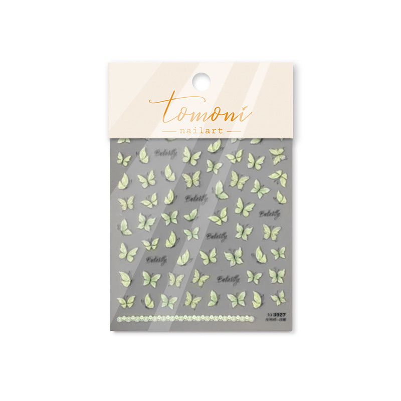 365nails: "Soft Green Butterfly" – Fresh Nail Stickers