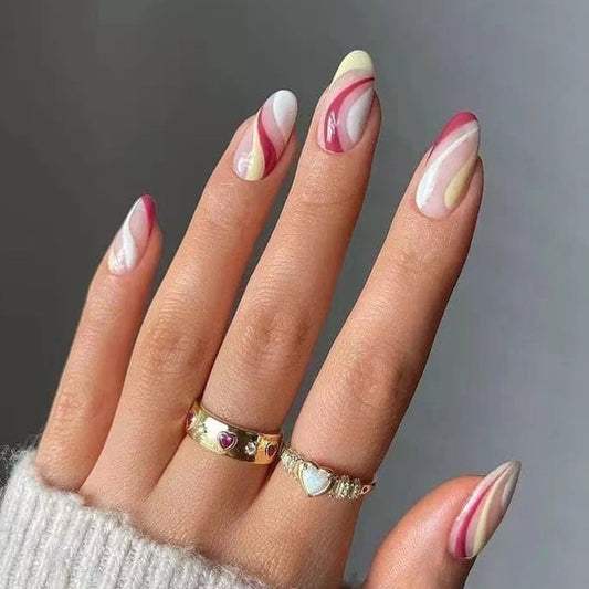 Unhas postiças com acabamento em prensa, unhas francesas, fornecimento direto｜365 unhas