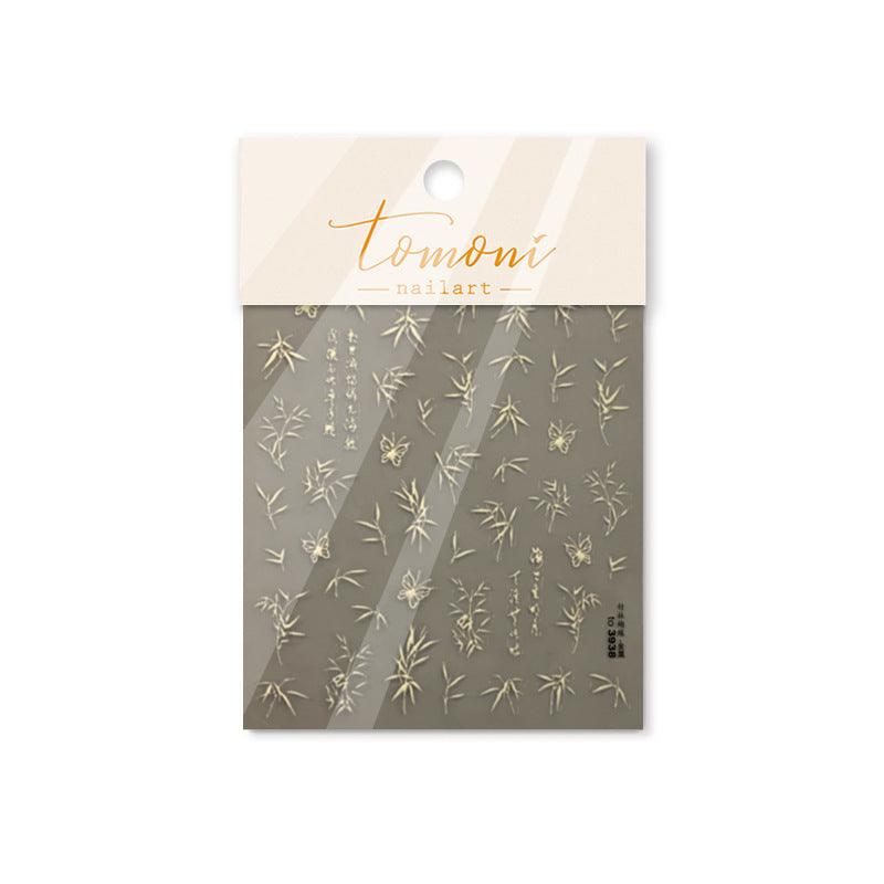 365nails: "Subtle Bamboo Poetry" – Oriental Nail Stickers