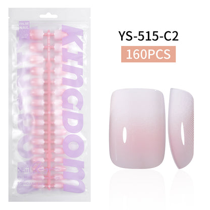 Nail Tips Europe and the United States  gradual change press on nails, simple water drop nail spray removable fake nail 150 pieces prefabricated nail
