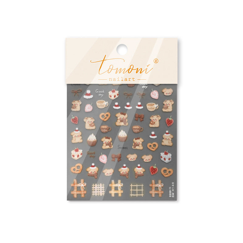 365nails: "Cute Coffee Bear Bakery" – Nail Art Stickers