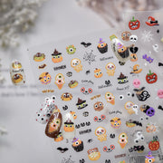 365nails 고딕 레드 사과 & 거미 네일 아트 스티커