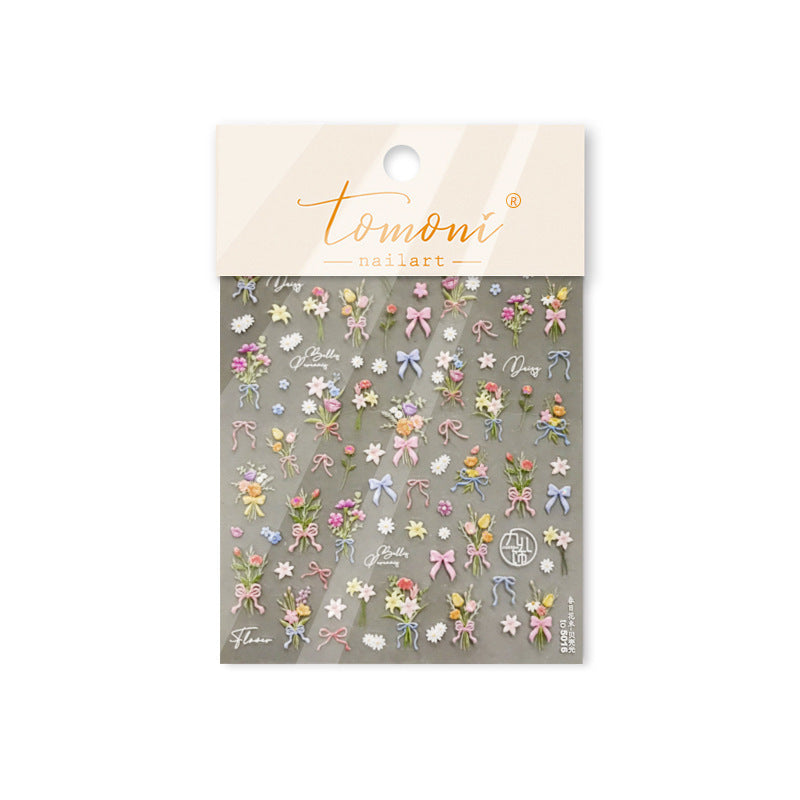 Spring Floral Bouquet – Romantic Vintage Nail Art Set