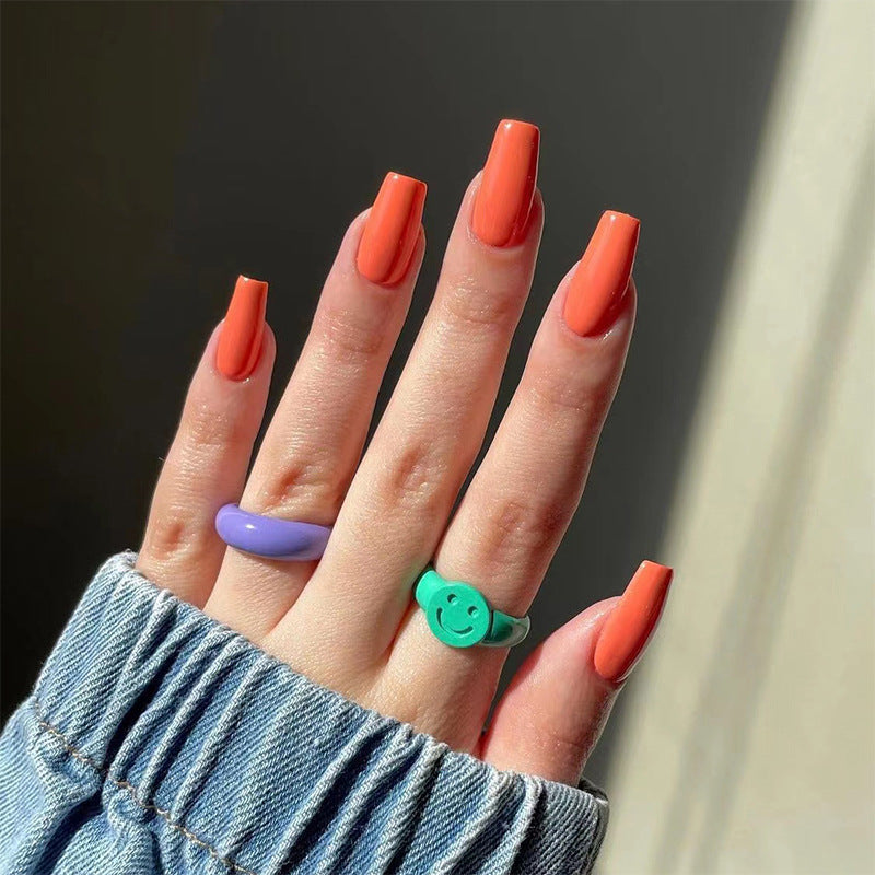 s Solid color short ballet collection  short wholesale nail pieces Finished removable nails｜365nails