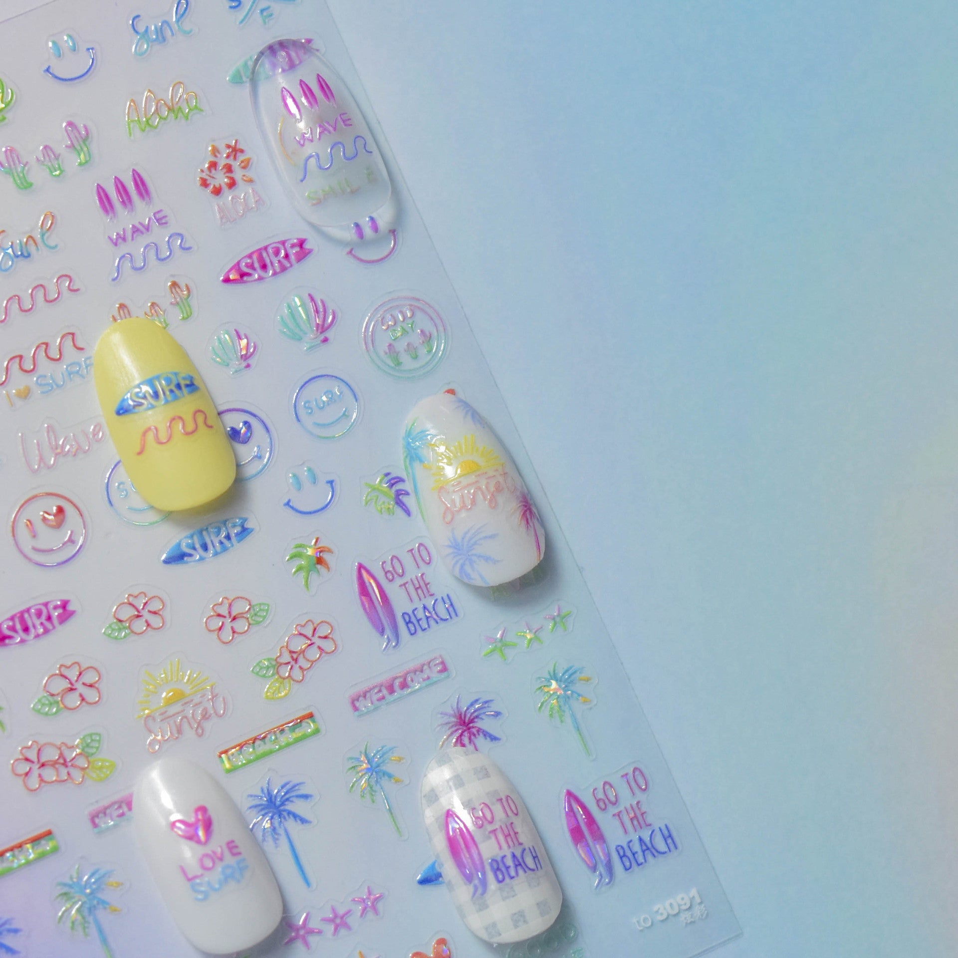 365nails: "Mermaid Tail Iridescent Seashell" – nail art stickers