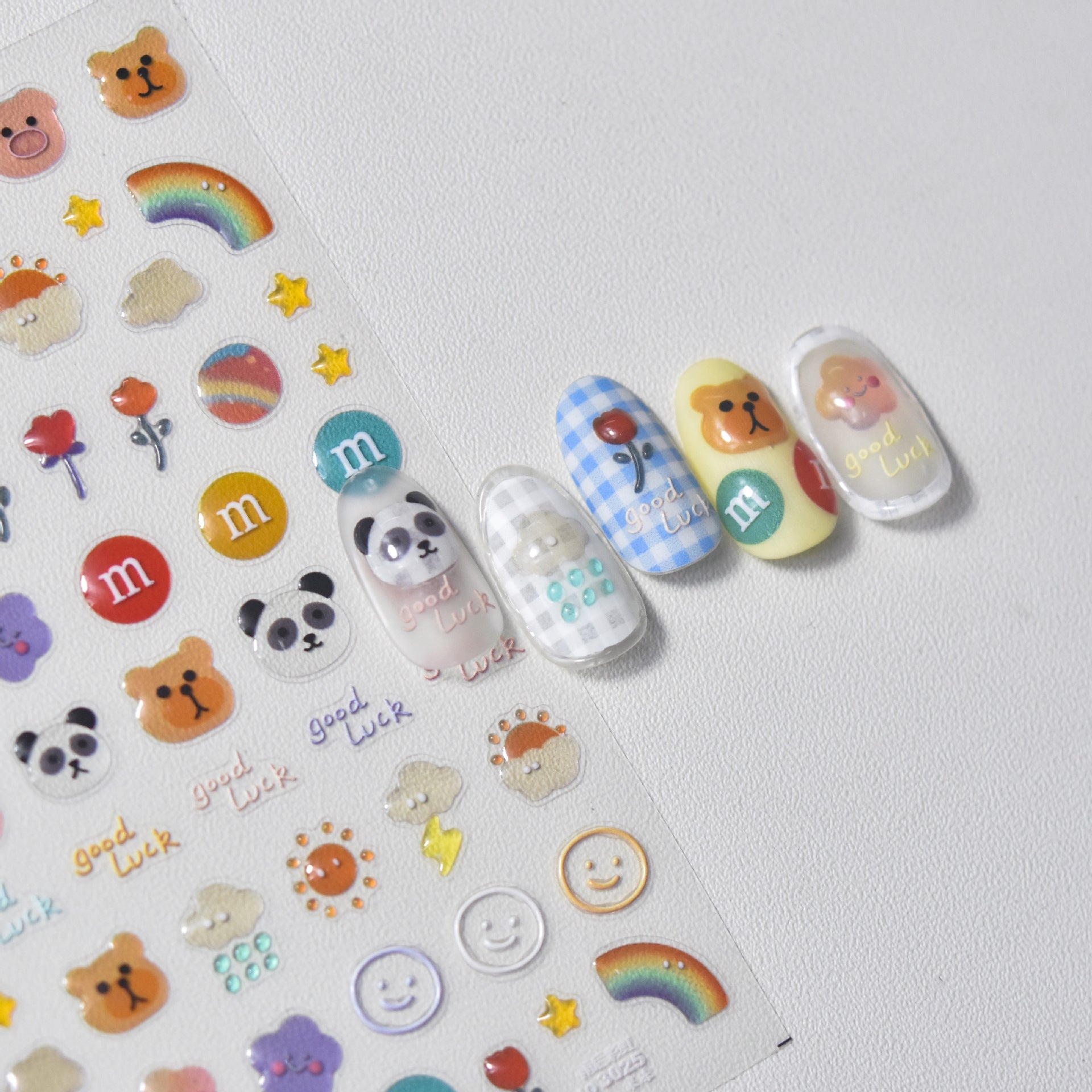 365nails: "Cute Jelly Bunny Monster" – nail art stickers