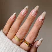 簡約法式裸色愛心可拆卸甲片｜365nails