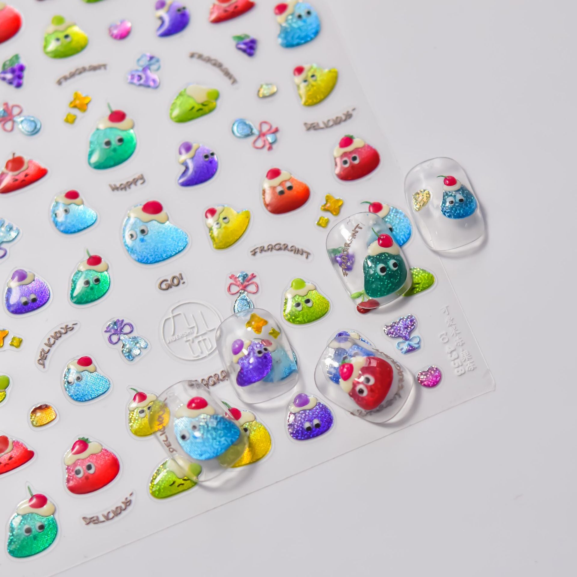 365nails: "Monstro de Gosma Colorido" – adesivos para unhas