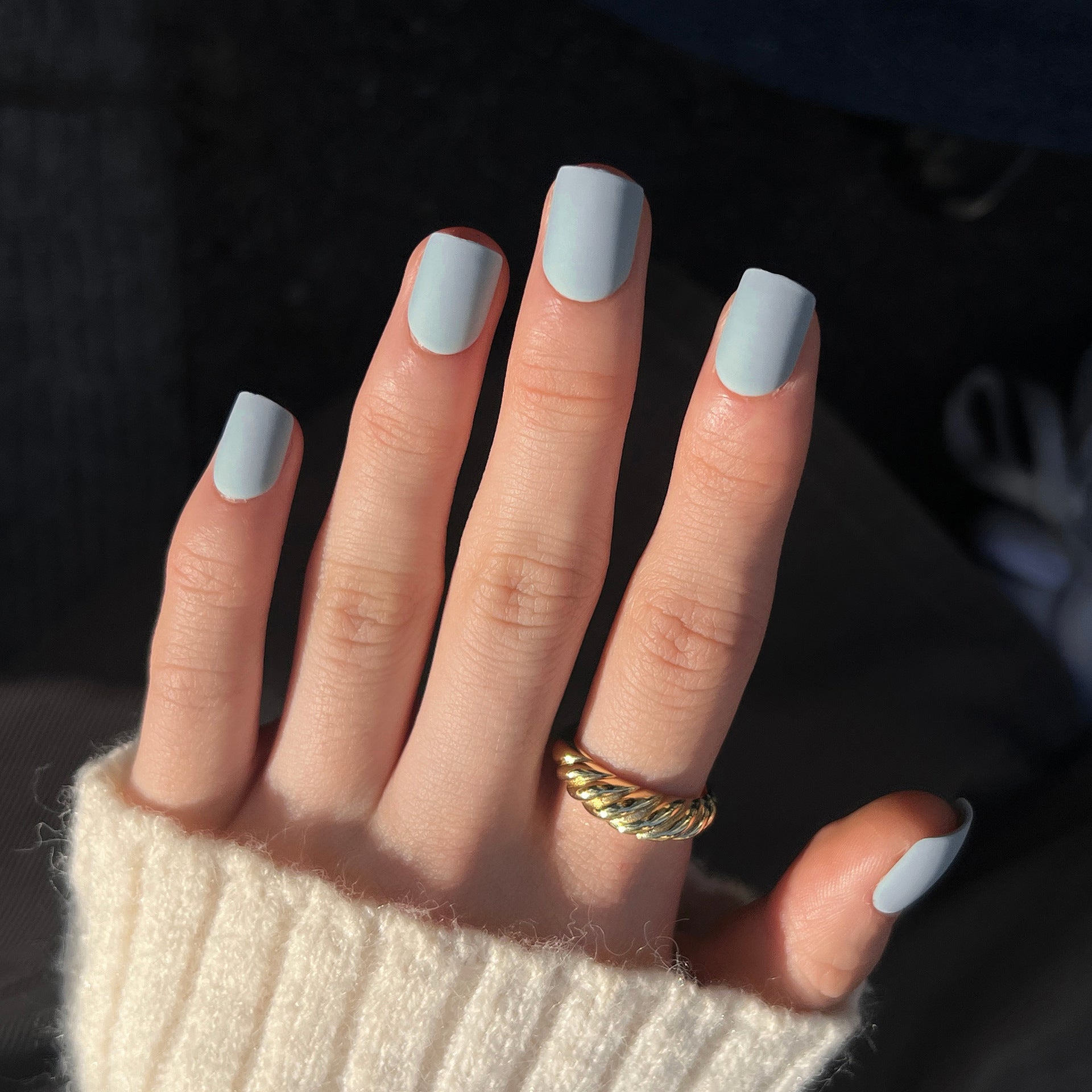 磨砂可拆式單色方形穿戴甲｜365nails