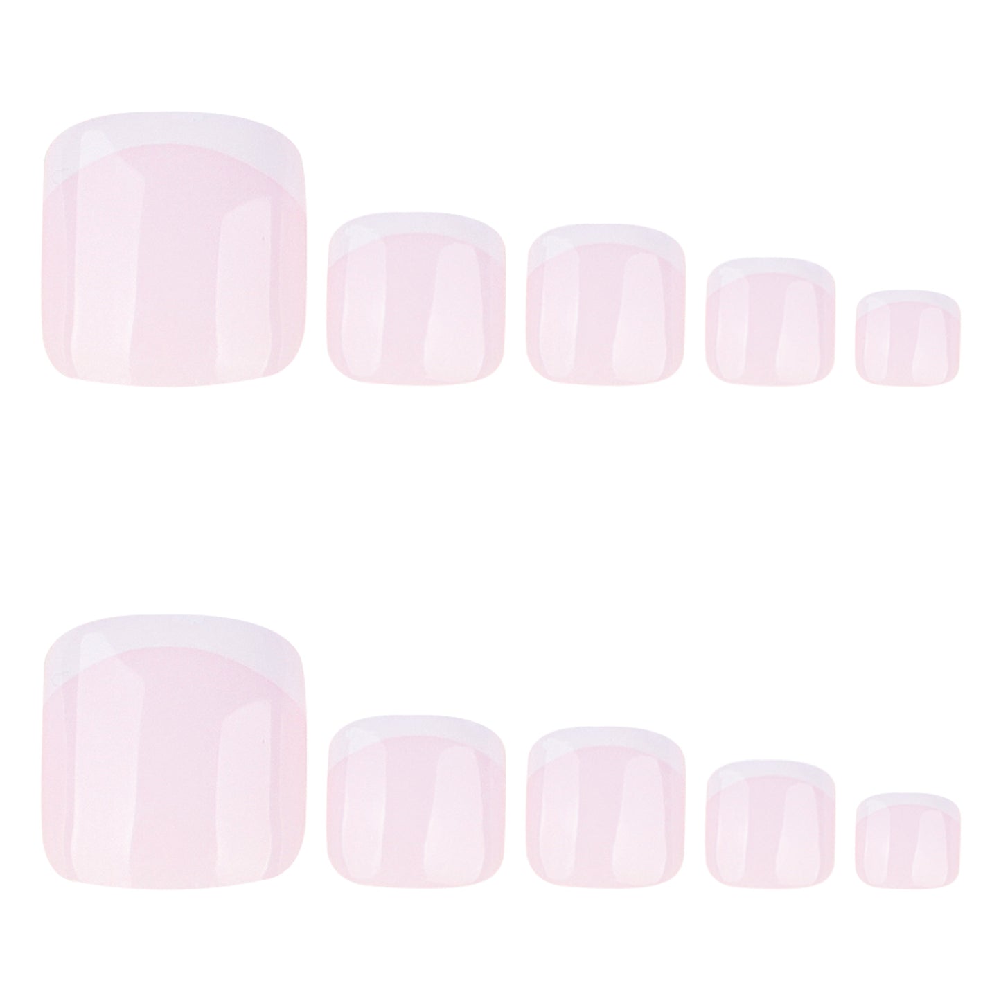 Toenailsfrench toe nail piece casualfrenchwhite toe nail piece toe