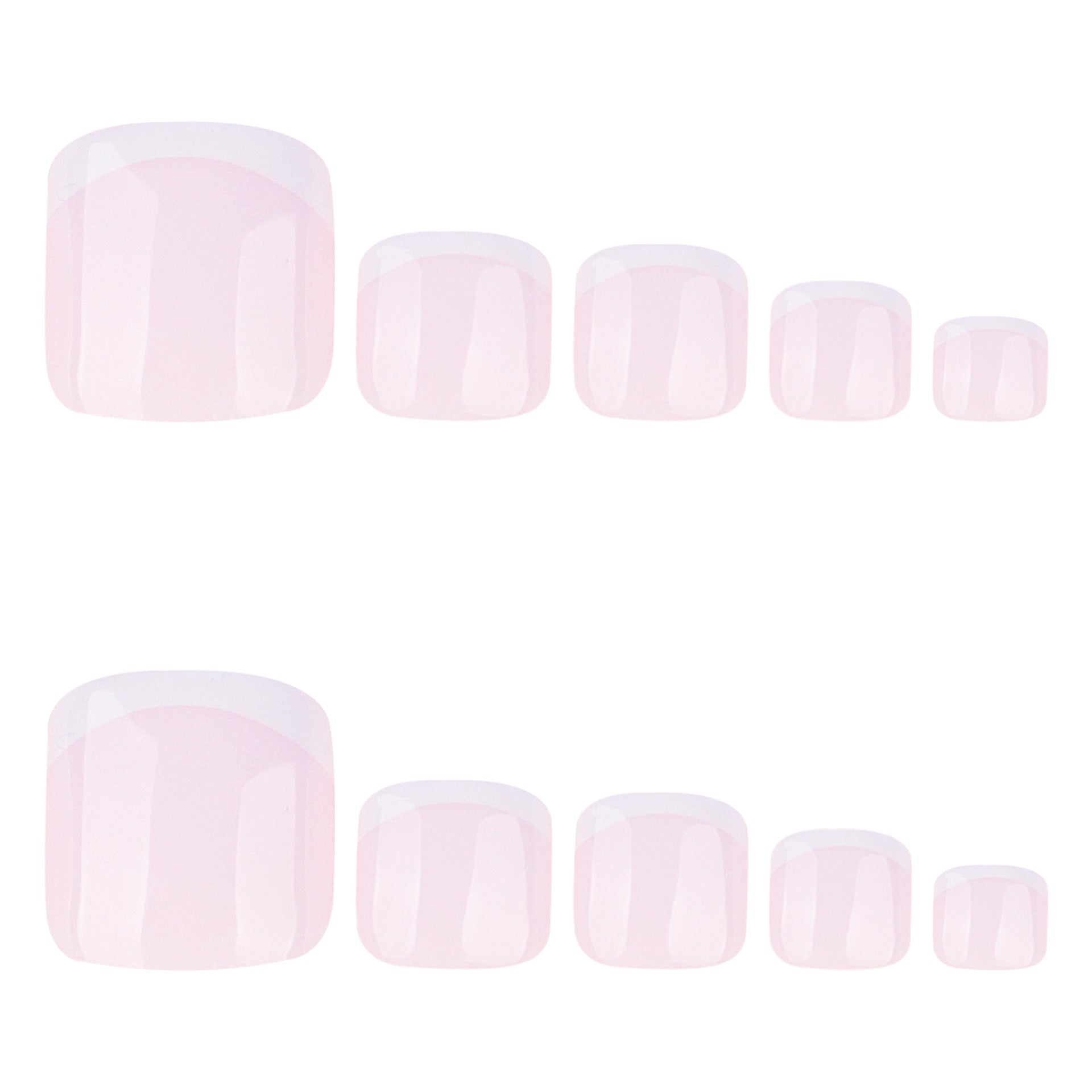 Toenailsfrench toe nail piece casualfrenchwhite toe nail piece toe