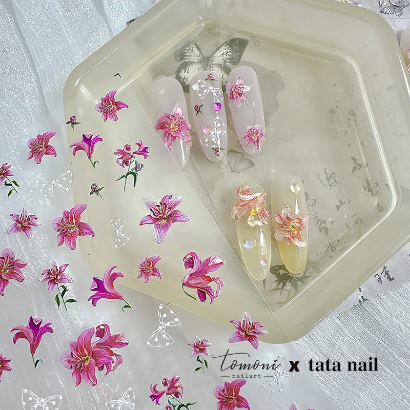 365nails: "Iridescent Lily Star" – nail art stickers