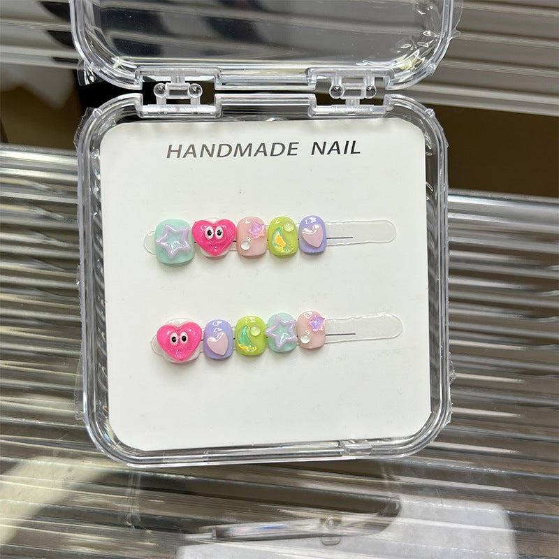 Cute Cartoon Kids Press On Nails Collection