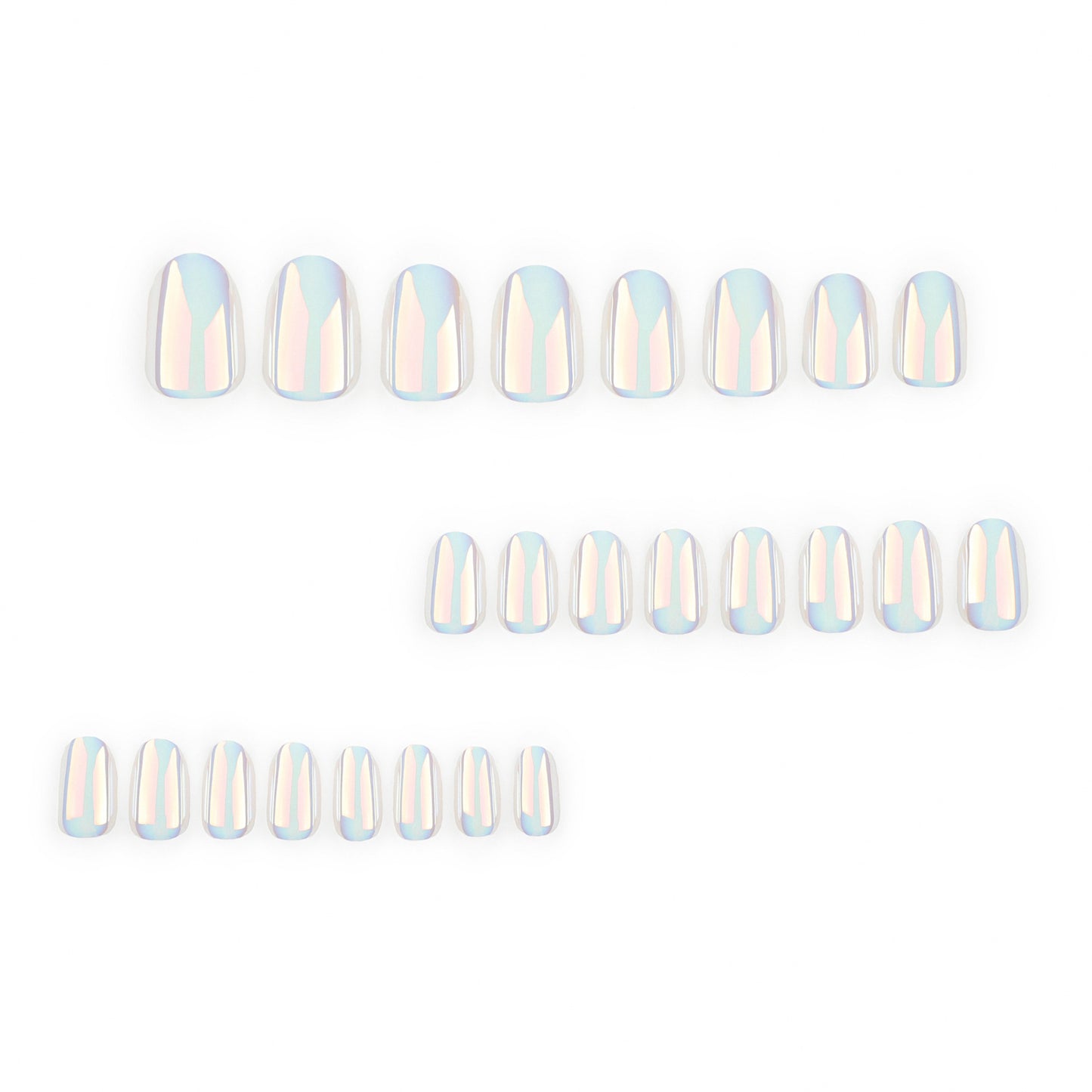 Internet celebrity explosion coated white solid color nail art fake nail wholesale  hot-selling wearable nail wear｜365nails