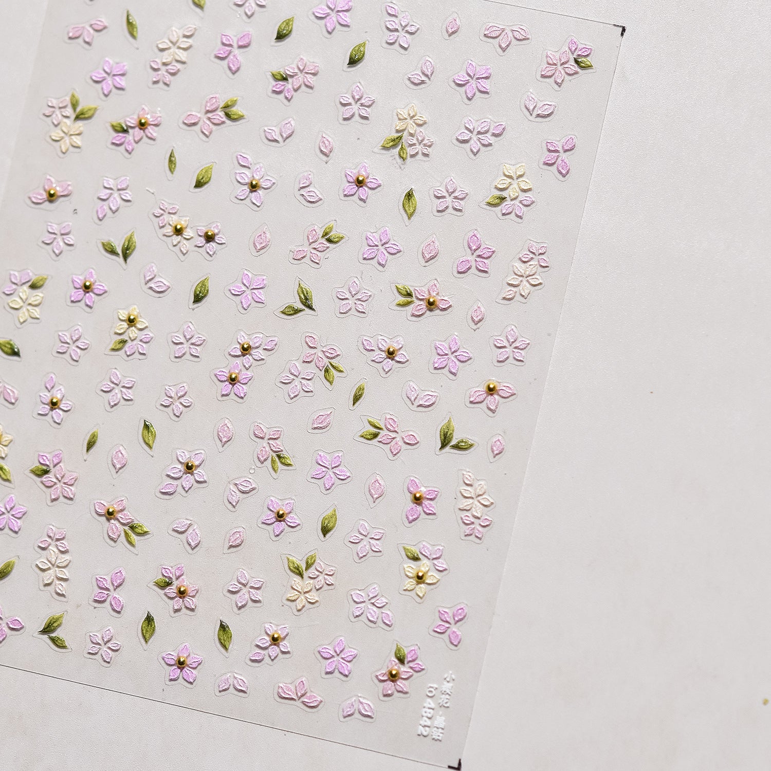 365nails: "Crystal Pink Mini Flower" – nail art stickers