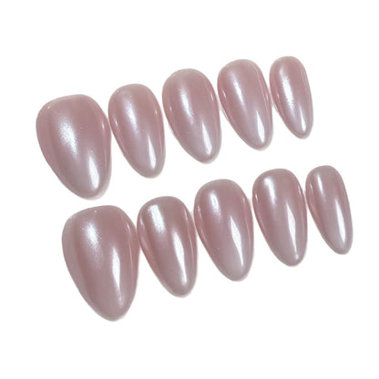 Simple small fresh short nail art solid color gradual change press-on nails pure handmade factory wholesale｜365nails