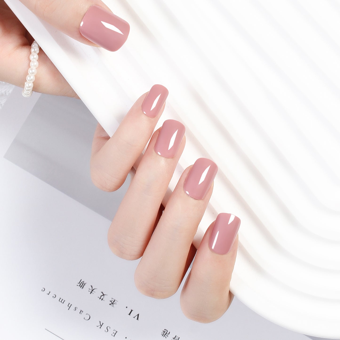 Classic Solid Color Short Nail Set