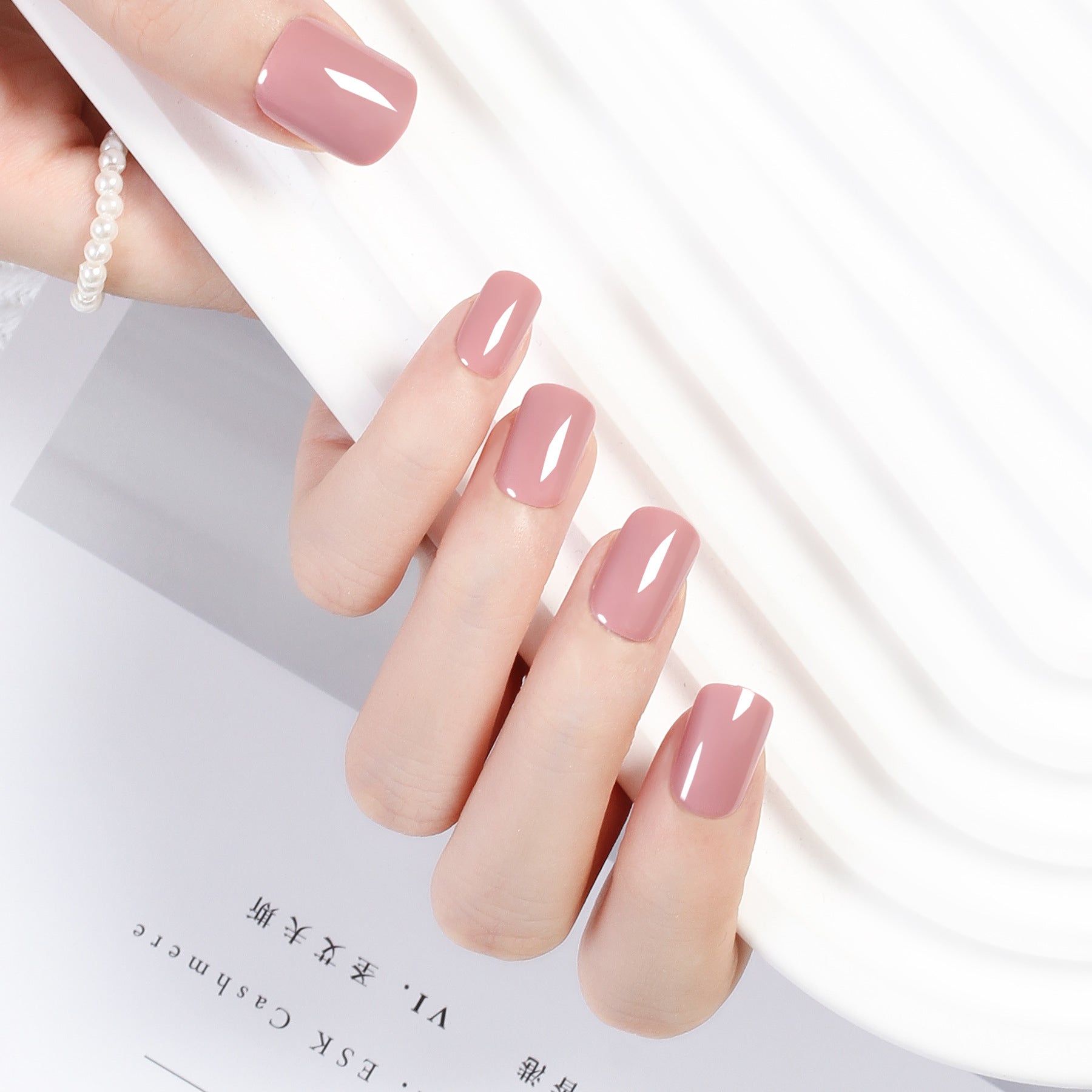 Classic Solid Color Short Nail Set