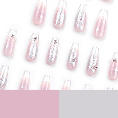 Internet celebrities wear nail pads Finished ins Wind Premium Butterfly Diamond  Patch Removable Nail Pads｜365nails
