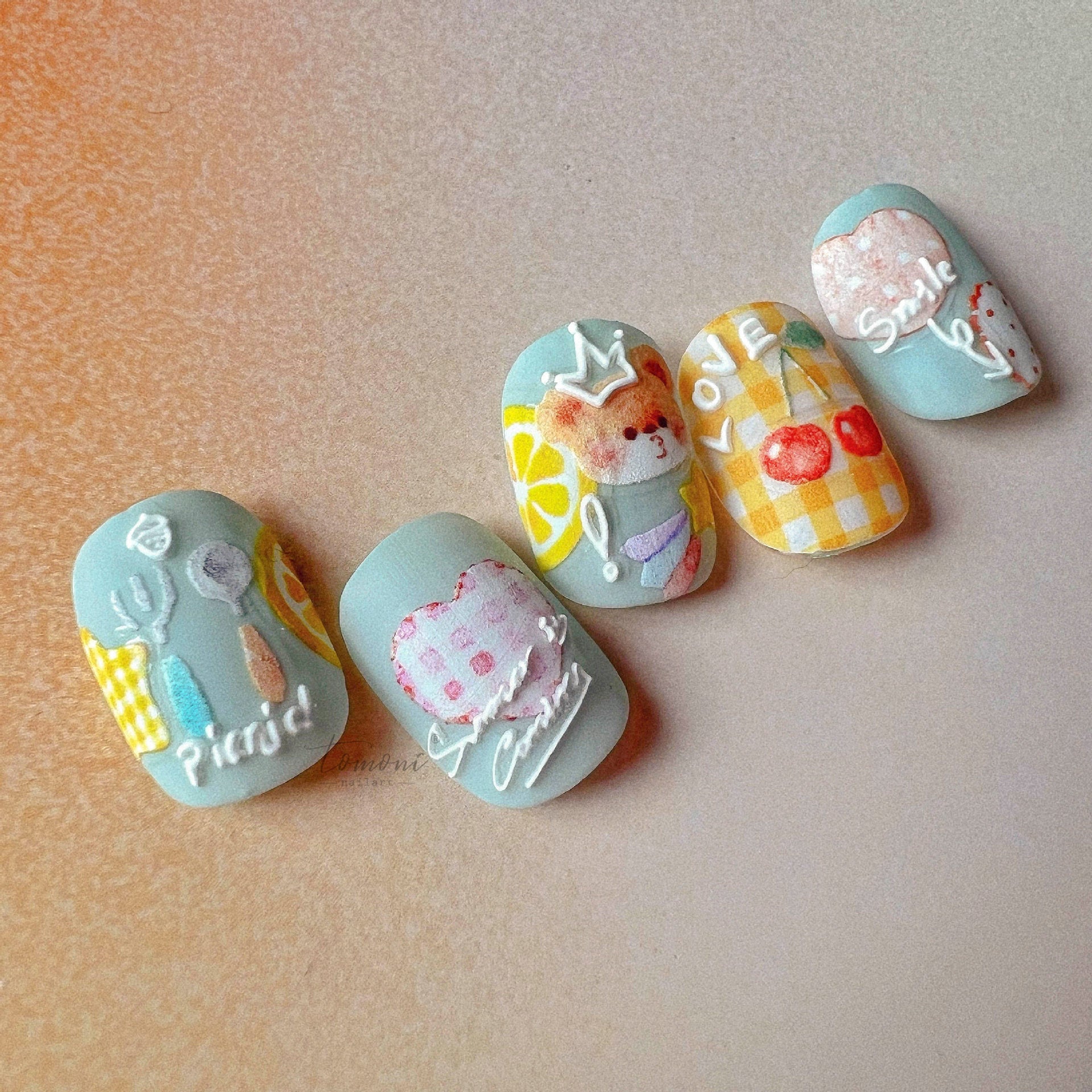365nails: « doodle kawaii et lettre mignonne » – Autocollants pour ongles