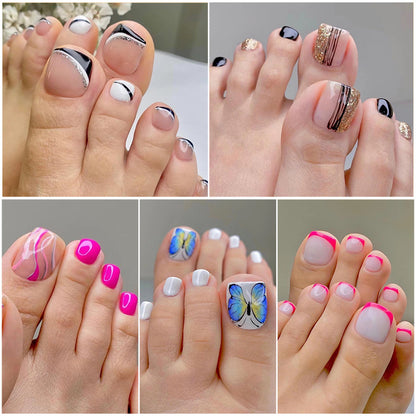 Wear nail manicure toenail patch wholesale collection toenail removable  fake nail false nails｜365nails