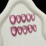 Pearl Pink Shimmer Soft Gloss Press On Nails