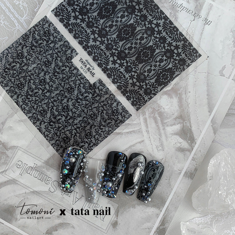 White Lace Damask – 5D Embossed Elegant Accent Set