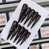Extra Long 5.5cm Stiletto Press-On Nails Collection | Dozens of Styles | Reusable & Ready to Wear