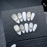 Clareamento Simples Nail Art Desgaste Unhas Removíveis Pure Hand Wear Unhas | 365nails