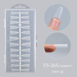 Nail Tips New  matte half sticker press on nails piece 240 pieces boxed French full sand ultra-thin denim nail fake nail piece